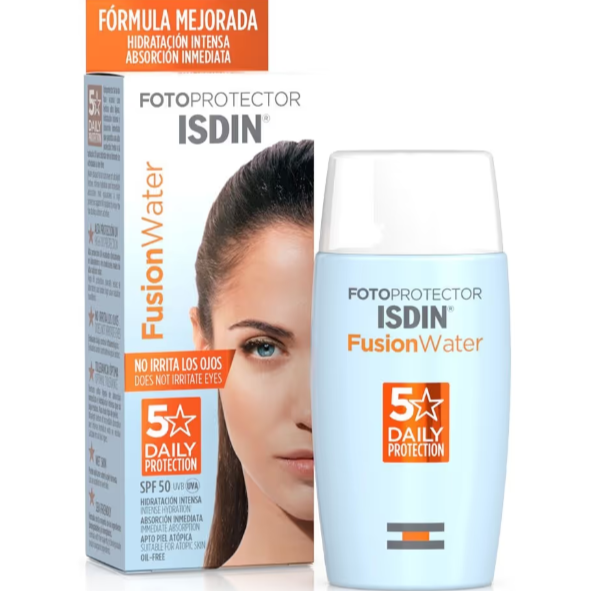 ضدآفتاب بی رنگ ایزدین فیوژن واتر Isdin Fusion Water Magic SPF50 حجم 50 میلی لیتر