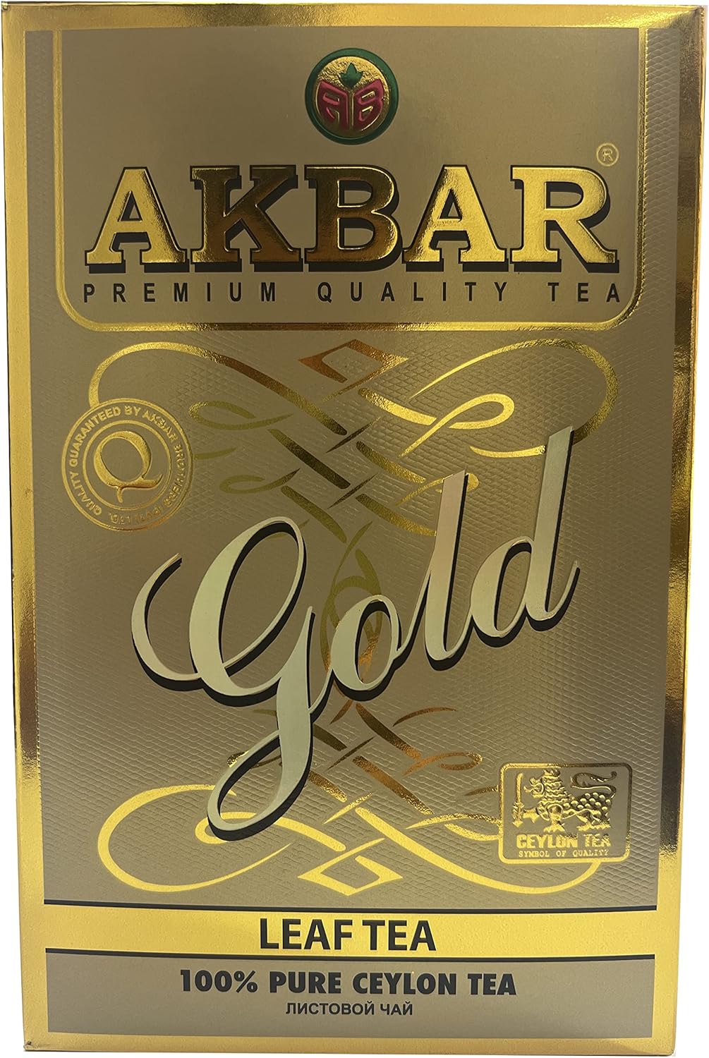 چای اکبر طلایی ساده سیلانی پاکتی 500 گرمی – AKBAR