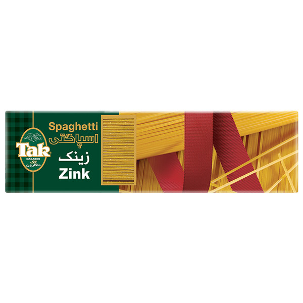 اسپاگتی زینک+ تک ماکارون (500 گرم)