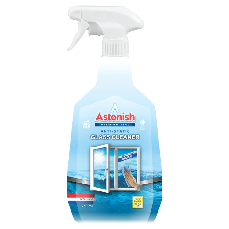 اسپری شیشه پاک کن استونیش مدل Anti-Static سری Premium حجم 750 میلیلیتر