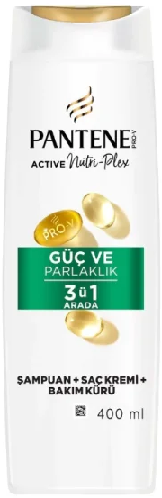 شامپو تقویت کننده پنتن مدل Guc Ve Parlaklik 3 in 1 حجم 400 میل
