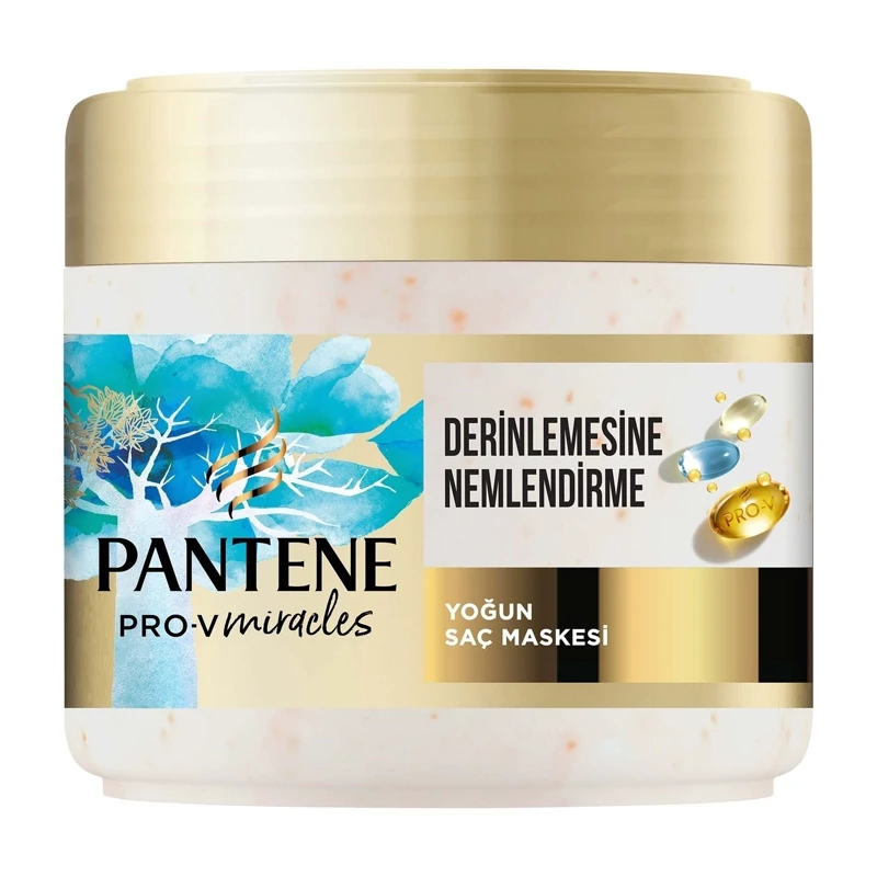 ماسک آبرسان مو پنتن PANTENE مدل miracle hydration حجم 300 میل