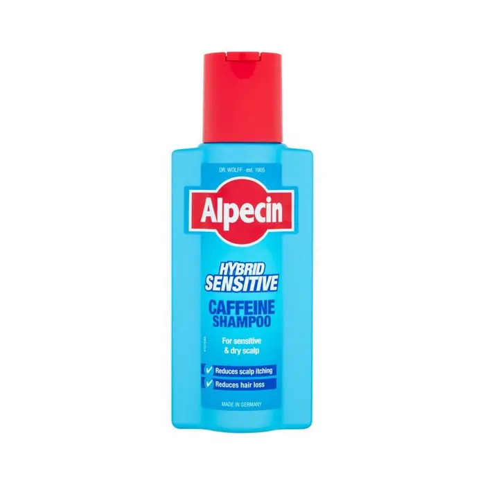 شامپو آلپسین Alpecin مدل هیبرید کافئین ضد ریزش و آبرسان حجم 250 میل