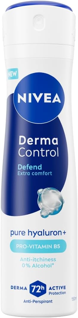 اسپری ضد تعریق نیوا Nivea زنانه مدل Derma Control حجم ۲۰۰ میل