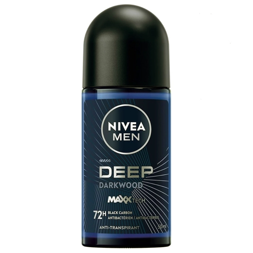 مام رولی نیوا Nivea مردانه مدل Deep Darkwood حجم 50 میل