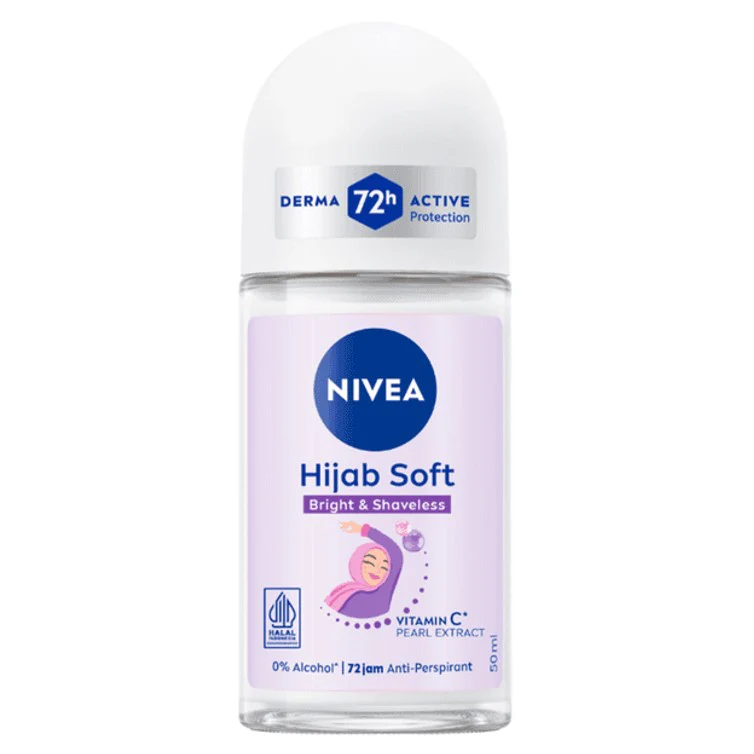مام رولی نیوا Nivea زنانه مدل Hijab Soft حجم 50 میل