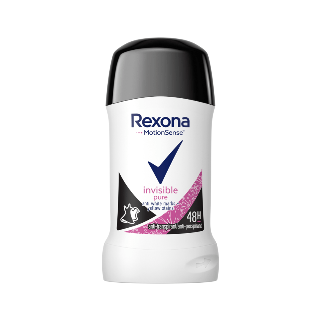 مام صابونی ضد تعریق زنانه رکسونا Rexona مدل invisible pure حجم 40 میل