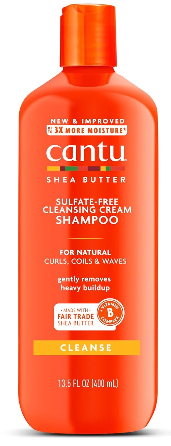 شامپو شی باتر موهای فر و مجعد کانتو Cantu Cleansing حجم 400 میلی لیتر