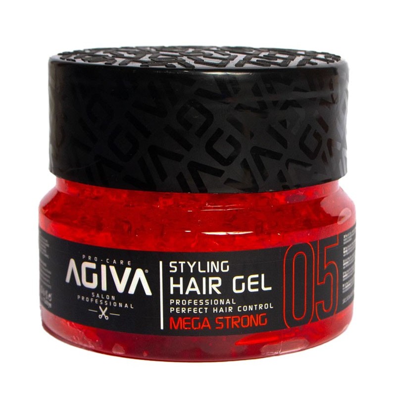 ژل مو آگیوا 05 مدل مگا استرانگ mega strong رنگ قرمز حجم 200 میل