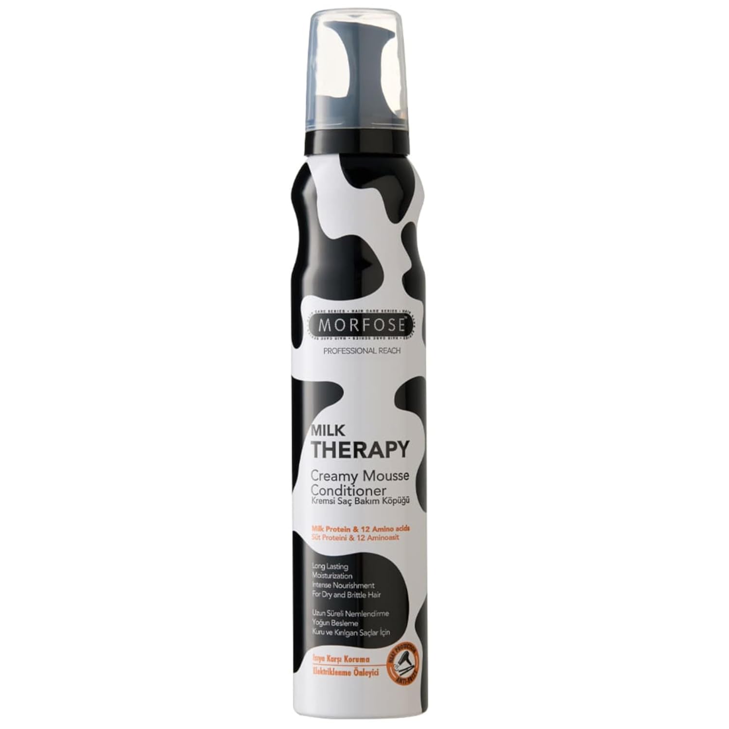 موس موی حالت دهنده Morfose مدل Milk Therapy حجم 350 میل