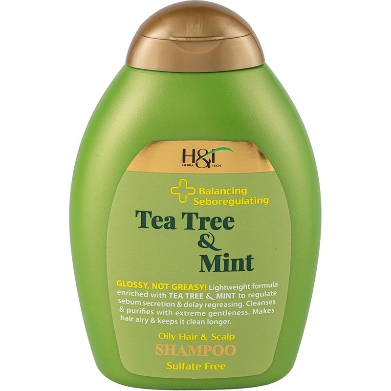 شامپو مو هرباتک مدل Tea Tree & Mint حجم 385 میلی لیتر