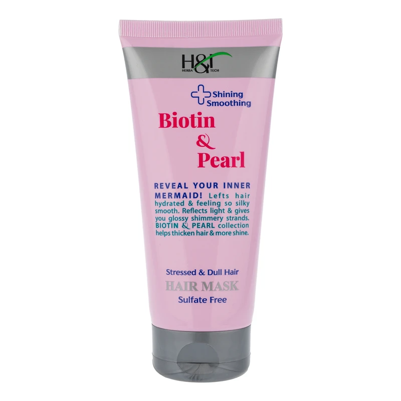 ماسک نرم کننده مو هرباتک مدل Biotin & Pearl حجم 200 میلی لیتر