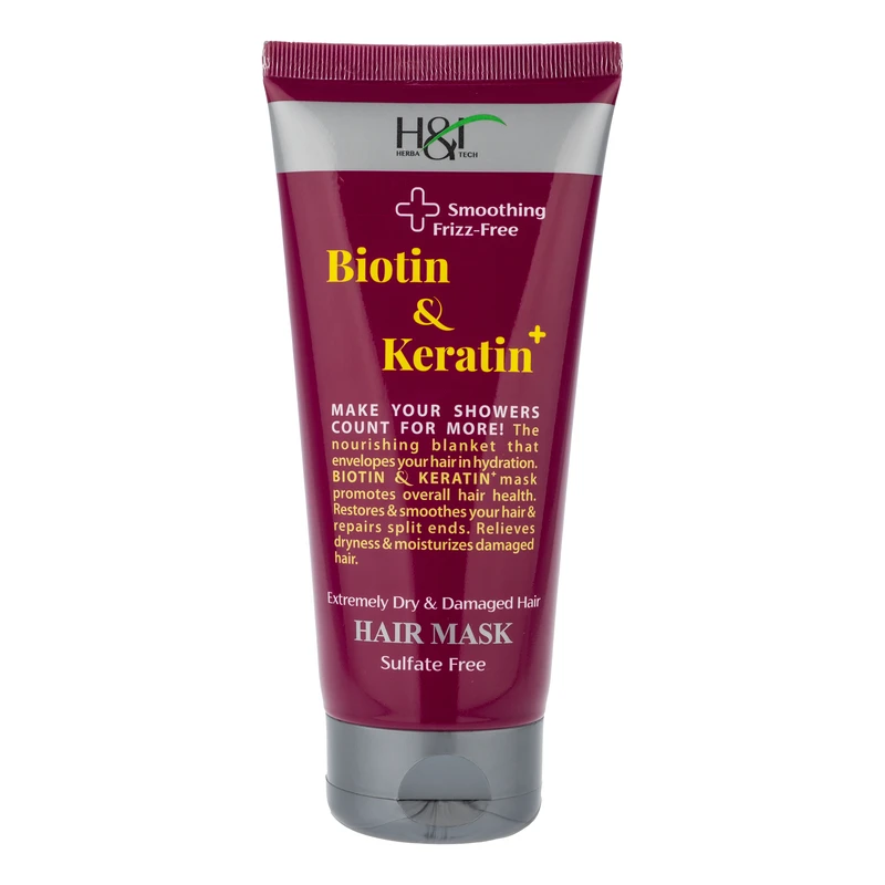 ماسک نرم کننده مو هرباتک مدل Biotin & Keratin حجم 200 میلی لیتر