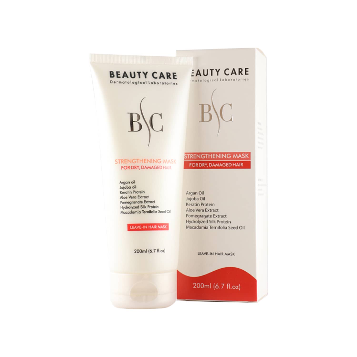 ماسک مو تقویت کننده بدون آبکشی بیوتی کر حجم 200 میلی لیترBeauty Care