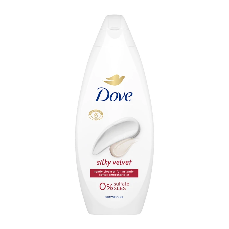 شامپو بدن فاقد سولفات داو مدل SILKY VELVET حجم 450 میل