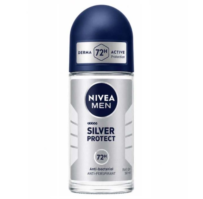 مام رولی نیوا Nivea مردانه مدل Silver Protect حجم 50 میل