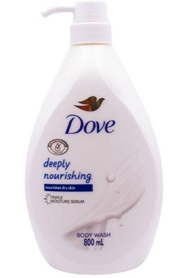 شامپو بدن مغذی پوست خشك deeply nourishing پمپی داو 800 ميل
