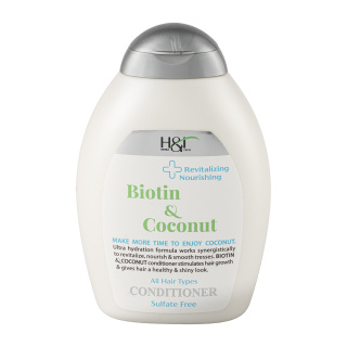 نرم کننده مو هرباتک مدل Biotin & Coconut حجم 385 میلی لیتر