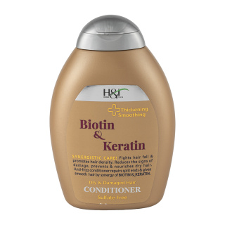 نرم کننده مو هرباتک مدل Biotin & Keratin حجم 385 میلی لیتر