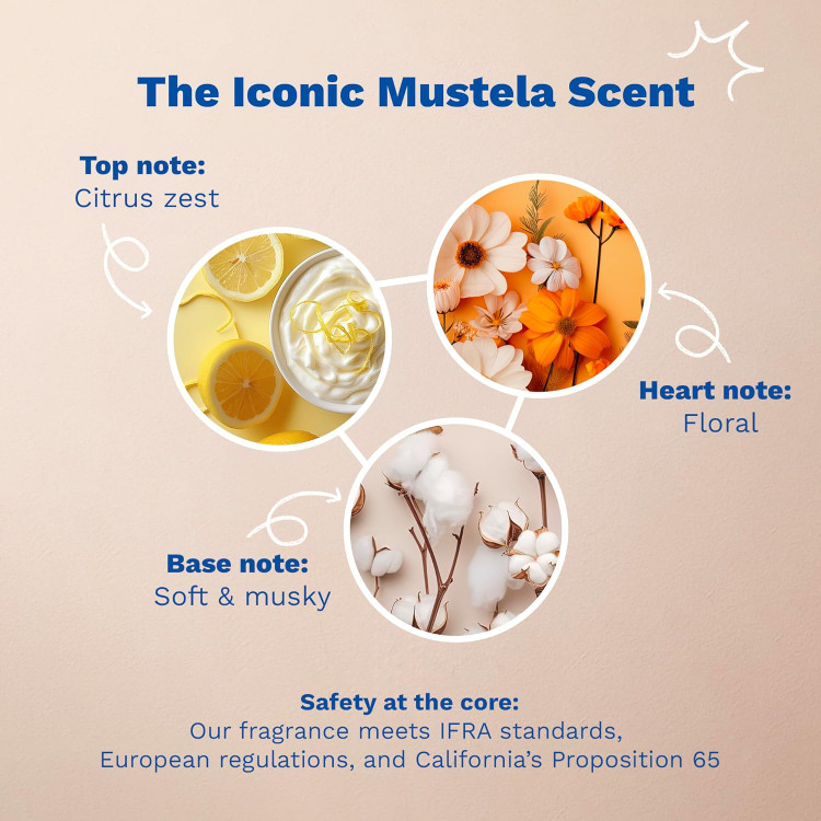 ژل شستشو دهنده سر و بدن کودک Mustela مدل ملایم حجم 500 میلی لیتر