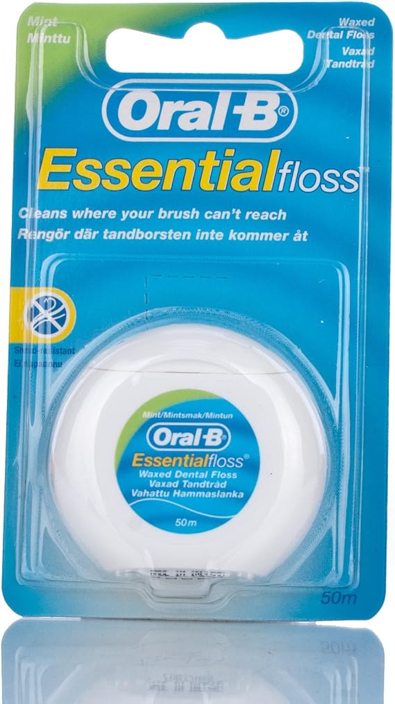 نخ دندان اورال بی مدل ESSENTIAL FLOSS حجم 50 میل – ORALB