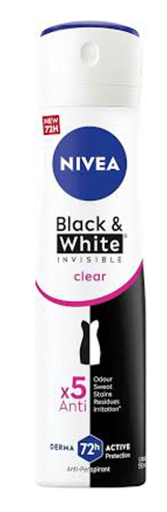اسپری ضدتعریق نیوآ مدل بلک اند وایت اورجینال Nivea Black White Invisiele Original