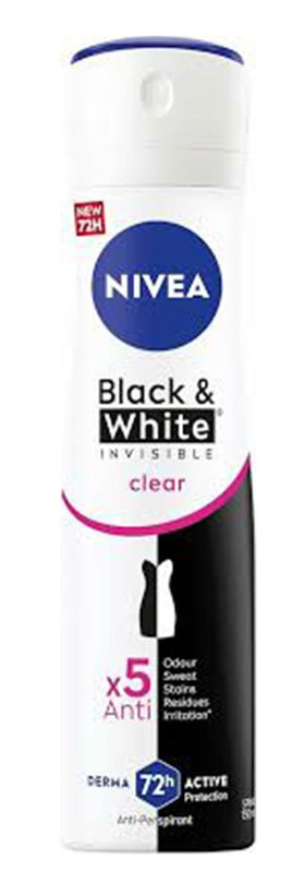 اسپری ضدتعریق نیوآ مدل بلک اند وایت اورجینال Nivea Black White Invisiele Original