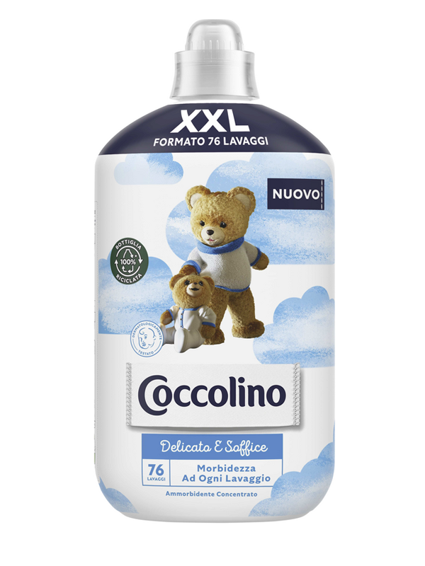 نرم کننده لباس کوکولینو کودک هلندی رایحه ابری 76 بار شستشو 1750لیتری Coccolino