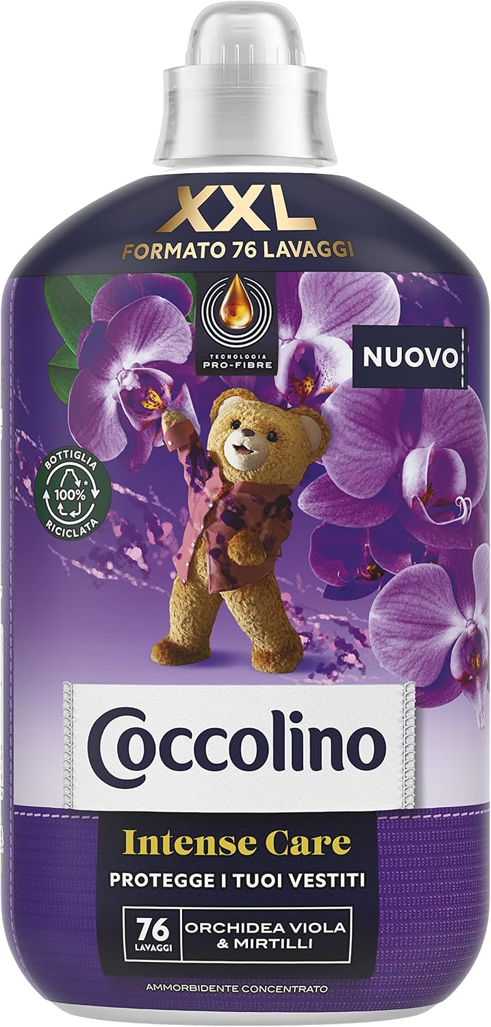 نرم کننده لباس کوکولینو کودک هلندی رایحه ارکیده و بلوبری 76 بار شستشو 1750لیتری Coccolino