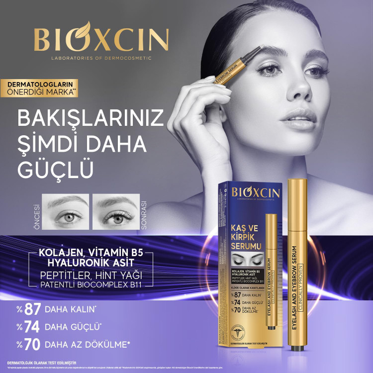 سرم تقویت کننده مژه و ابرو بیوکسین Bioxcin حجم 3 میل