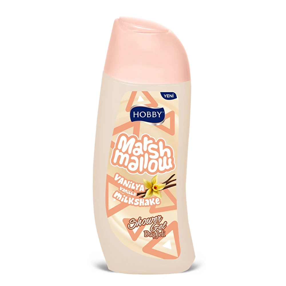 شامپو بدن هوبی HOBBY مدل MARSHMALLOW حاوی عصاره وانیل حجم 500 میل