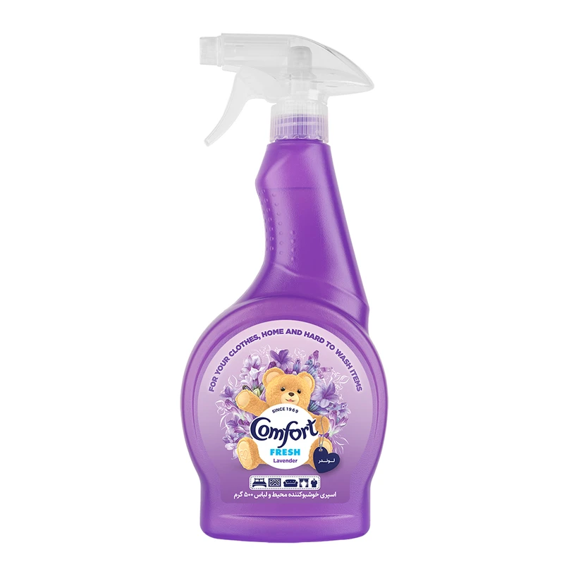 اسپری خوشبو کننده هوا کامفورت مدل Lavender حجم 500 میلی لیتر