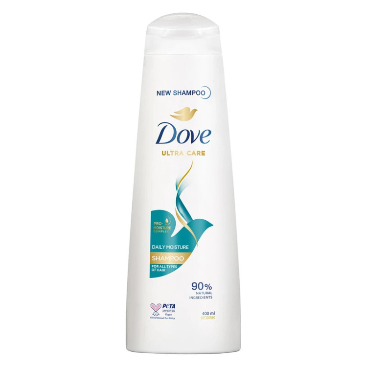 شامپو روزانه مو داو، حجم 400 میلیلیتر مدل Daily Moisture، حاوی کمپلکس و گلیسیرین