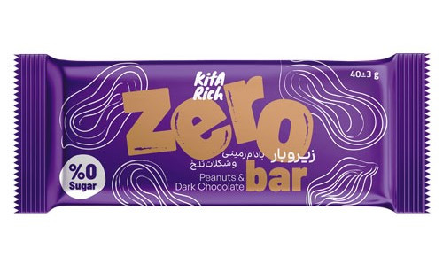 زیرو بار کیتاریچ با روکش شکلات تلخ بادام زمینی– ۴۰ گرمی