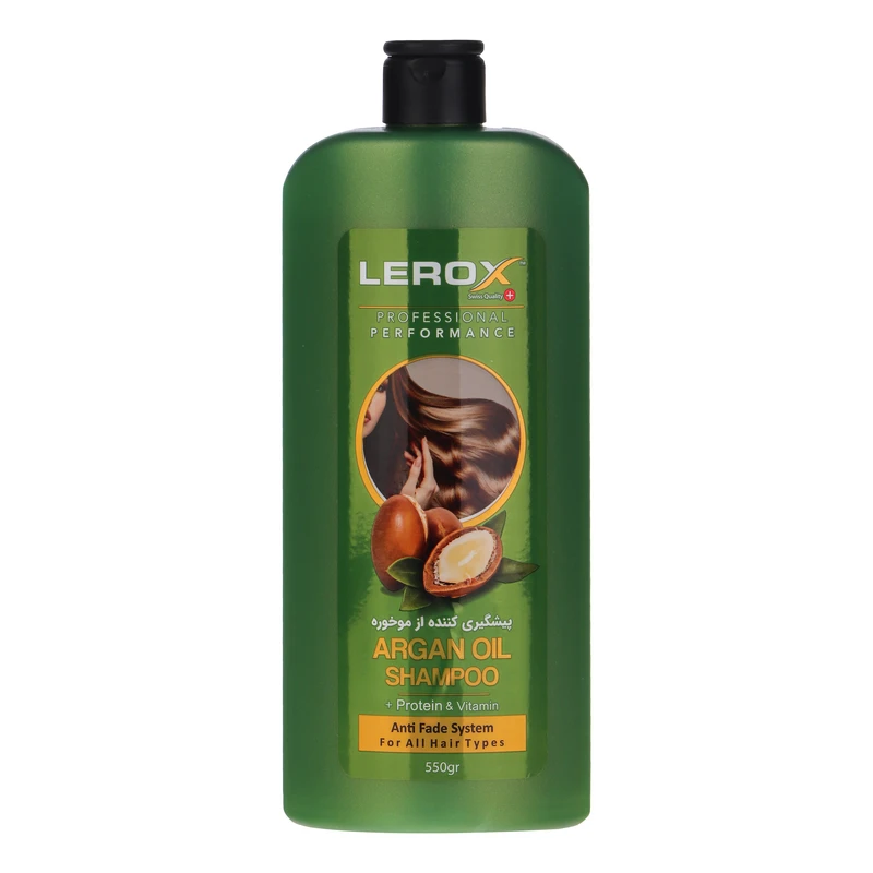 شامپو تقویت کننده مو لروکس مدل ARGAN OIL وزن 550 گرم