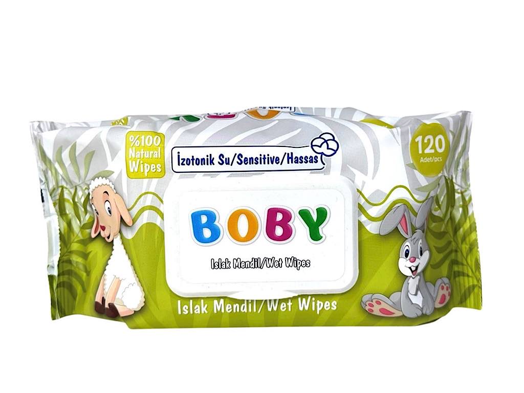 دستمال مرطوب کودک بیبی Baby laslak Mendil مناسب پوست حساس بسته 120 عددی