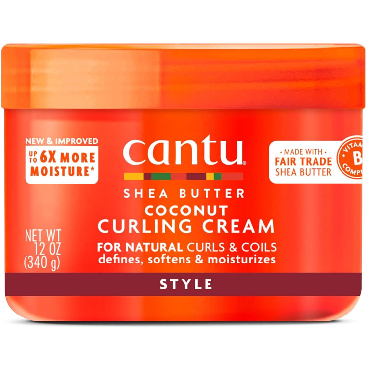 کرم مو بعد حمام شی باتر و نارگیل کنتو Cantu مدل Curling Cream وزن 340 گرم