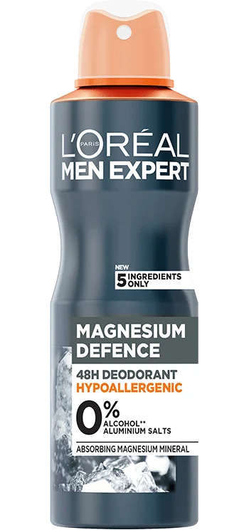 اسپری ضد تعریق لورال مدل MAGNESIUM DEFENCE ماندگاری 48 ساعته