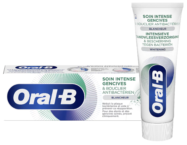 خمیر دندان محافظ لثه و سفید کننده اورال بی مدل ANTIBACTERIAL