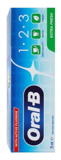 خمیر دندان سه کاره اورال بی مدل EXTRA FRESH حجم 75 میل