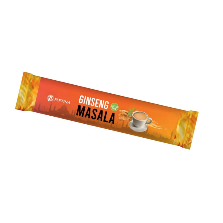 چای ماسالا جینسینگ تشریفاتی بدون شکر و شیرین شده با استویا پپتینا بسته 10 عددی