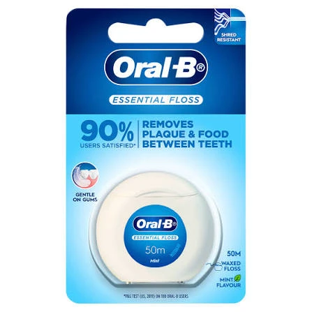 نخ دندان موم‌دار اورال بی Essential Floss با طعم نعناع
