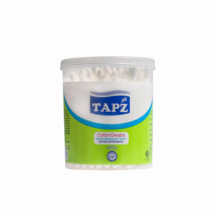 گوش پاککن تاپز مدل لیوانی بسته 100 عددی
