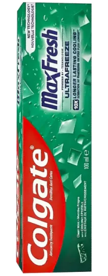 خمیر دندان مکس فرش سبز کلگیت ULTRA FREEZE حجم 100 میل