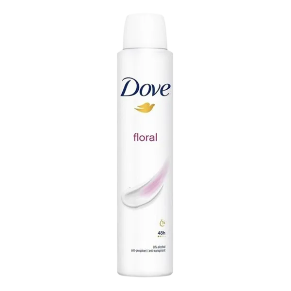 اسپری دئودورانت زنانه داو مدل floral حجم 250 میل